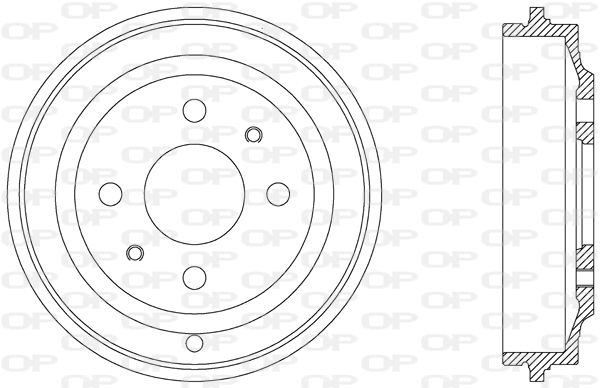 OPEN PARTS Тормозной барабан BAD9031.10